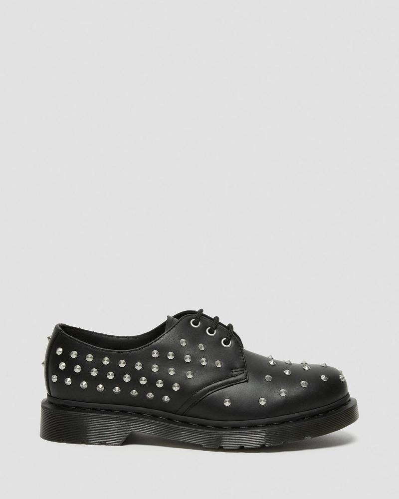 Dr Martens 1461 Stud Wanama Leren Oxford Schoenen Heren Zwart | NL 20LIS